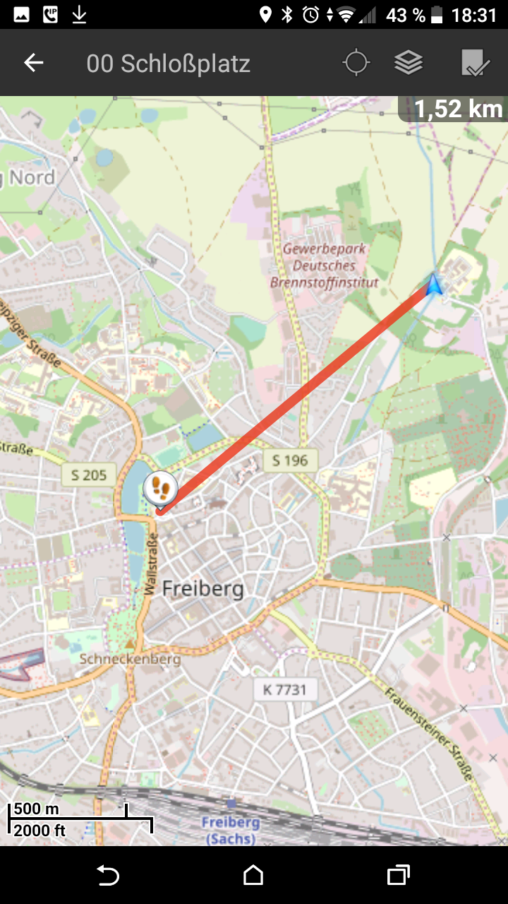 Karte zu Wegpunkt